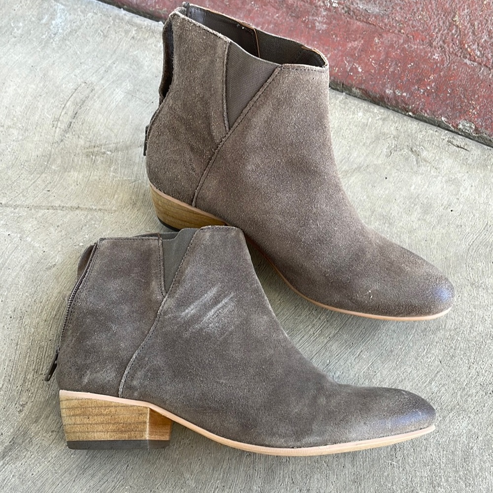 Rebels Grey Suede Booties. Size 6.5. Gently worn.